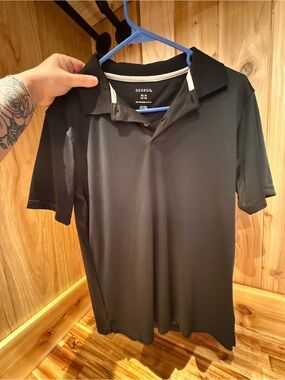 George Men’s Black Short-Sleeve Polo Shirt